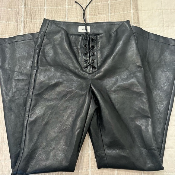 Wilfred Aritzia Vegan Leather Pants, size 0 - Picture 1 of 7